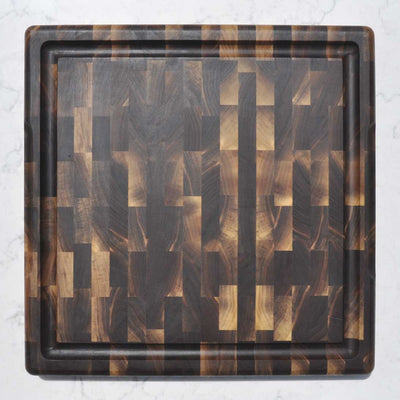 Square Walnut End Grain Butcher Block 16 x 16 x 1.75