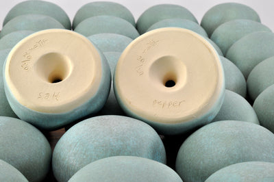 Pebble Salt and Pepper Shakers