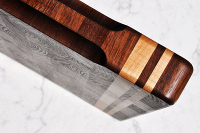 Mastro Kitchen Walnut End Grain Prep Cutting Board: Size 12 x 18 Inches