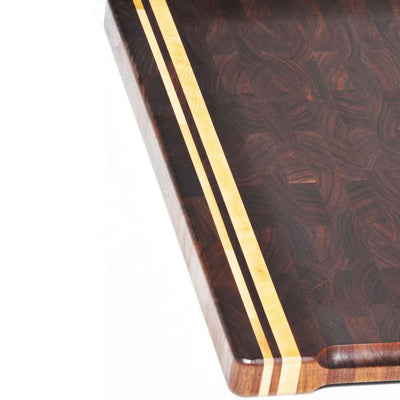 Mastro Kitchen Walnut End Grain Prep Cutting Board: Size 12 x 18 Inches