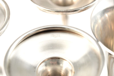 Set of Six Vintage Sterling Silver Goblets by Wallace