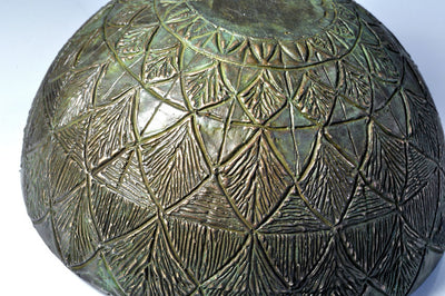 Greek Artichoke Bronze Mortar and Pestle