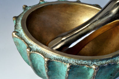 Tridacna Bronze Mortar and Pestle