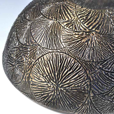 Radiating Tributaries Bronze Mortar and Pestle