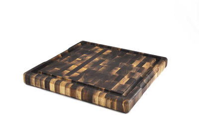 Square Walnut End Grain Butcher Block 16 x 16 x 1.75