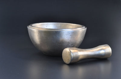 Brushed Austere Bronze Mortar and Pestle