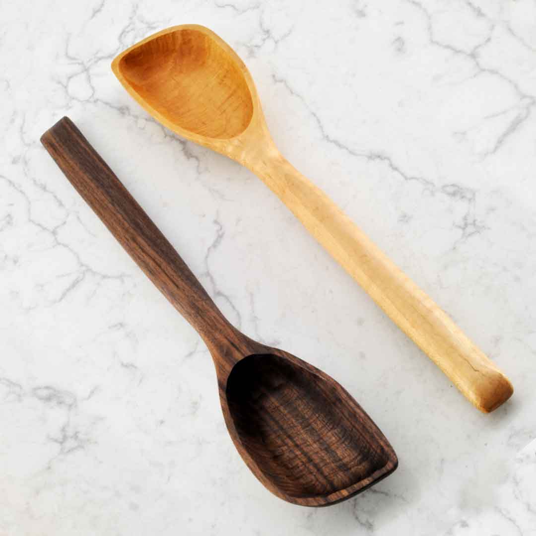 Hand Carved Wood Spatula, Slotted Spoon, and Ladle – siggyhandmade