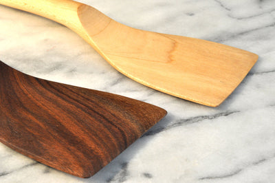 Everyday Hand Carved Long Wooden Spatula